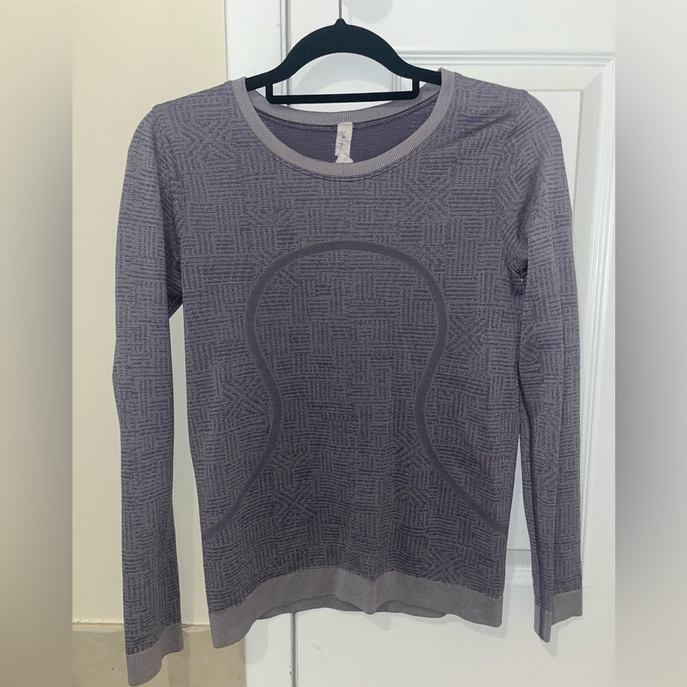 Lululemon Long Sleeve Purple Dry Fit